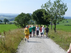 Der "Marsch" zum geheimen Lager