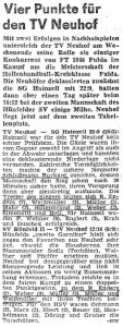 1970 - 4 Punkte für den TV Neuhof